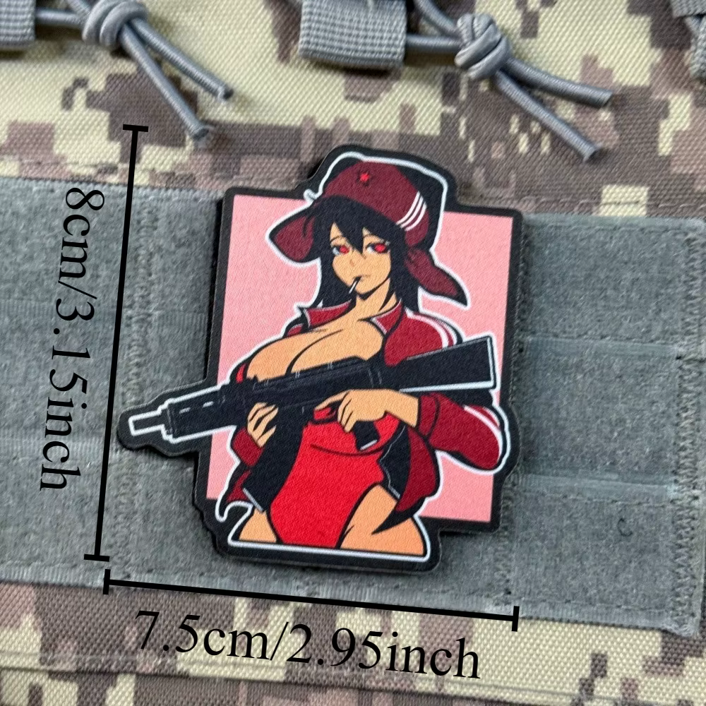 Parche táctico de moral insignia anime chica para coser o planchar - imagen 4