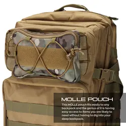 Bolsa táctica MOLLE lateral K9 para arnés canino, alforja hueso