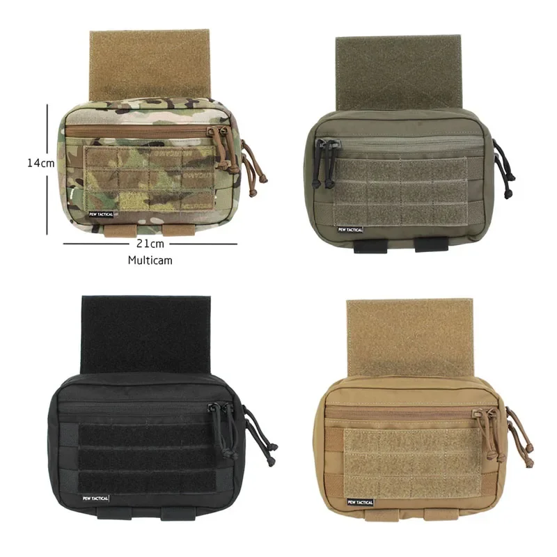 Chaleco táctico con bolsa pectoral y abdominal MOLLE