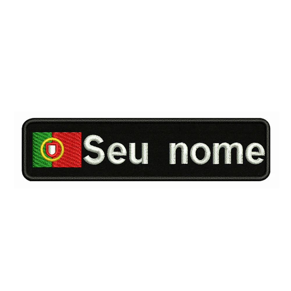 Parche bordado bandera Portugal nombre – Insignia termoactivable - imagen 4