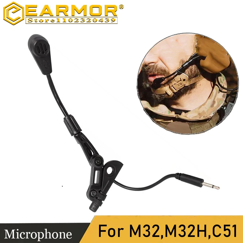 EARMAR auriculares tácticos con micrófono para comunicaciones - imagen 5