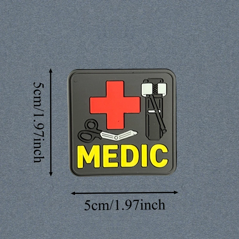 MEDIC Tool parche táctico PVC de moral, gancho y bucle para chaleco