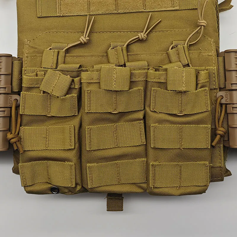 Chaleco táctico JPC MOLLE con bolsa triple liberación rápida - imagen 2
