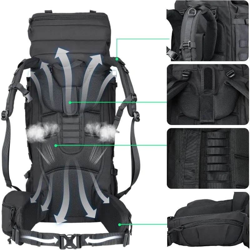 Mochila táctica militar montaña supervivencia senderismo outdoor - imagen 2
