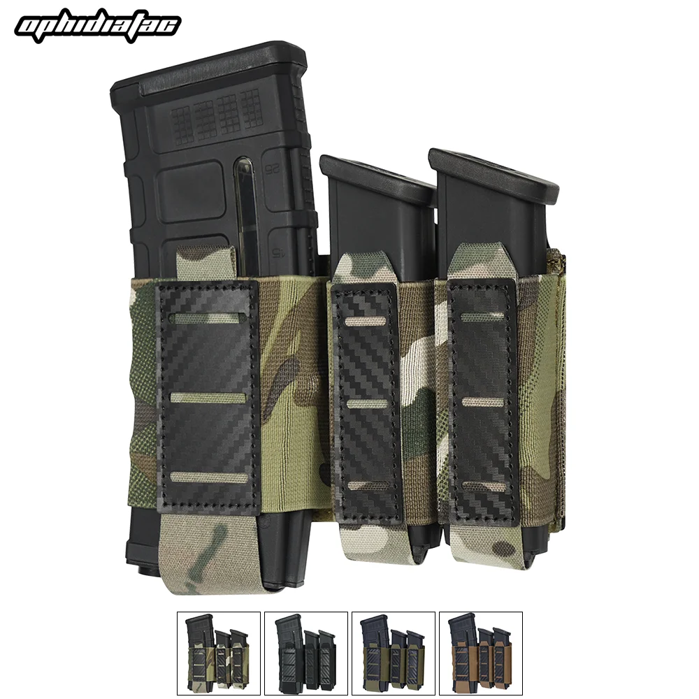 OphidianTac bolsa portacargadores doble elástica con placa PP carbono - imagen 3