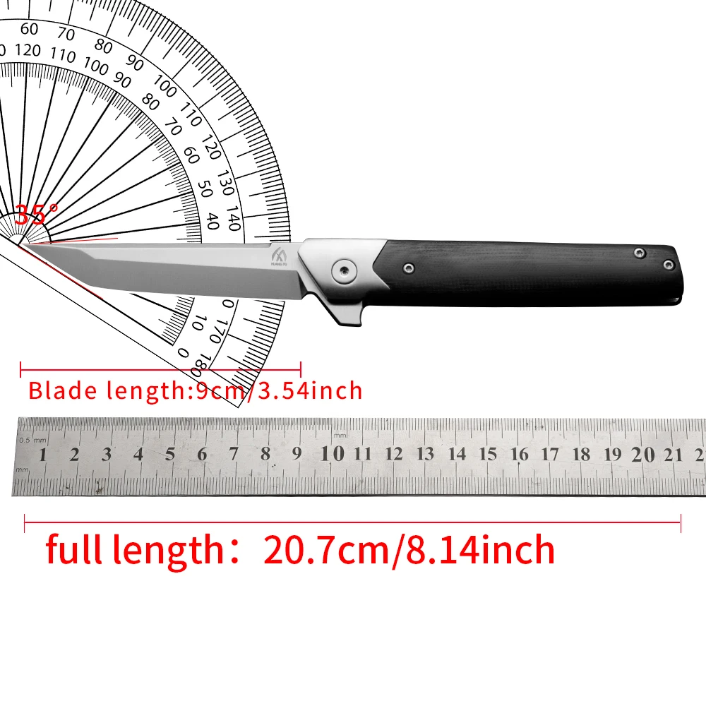 Cuchillo plegable táctico para exteriores de senderismo y camping - imagen 4