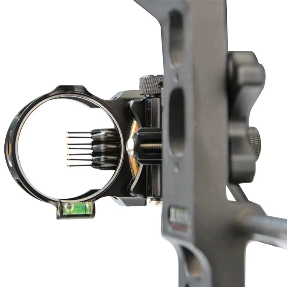 Mira de arco 5 pines fibra óptica – Ajustable caza y tiro outdoor - imagen 5