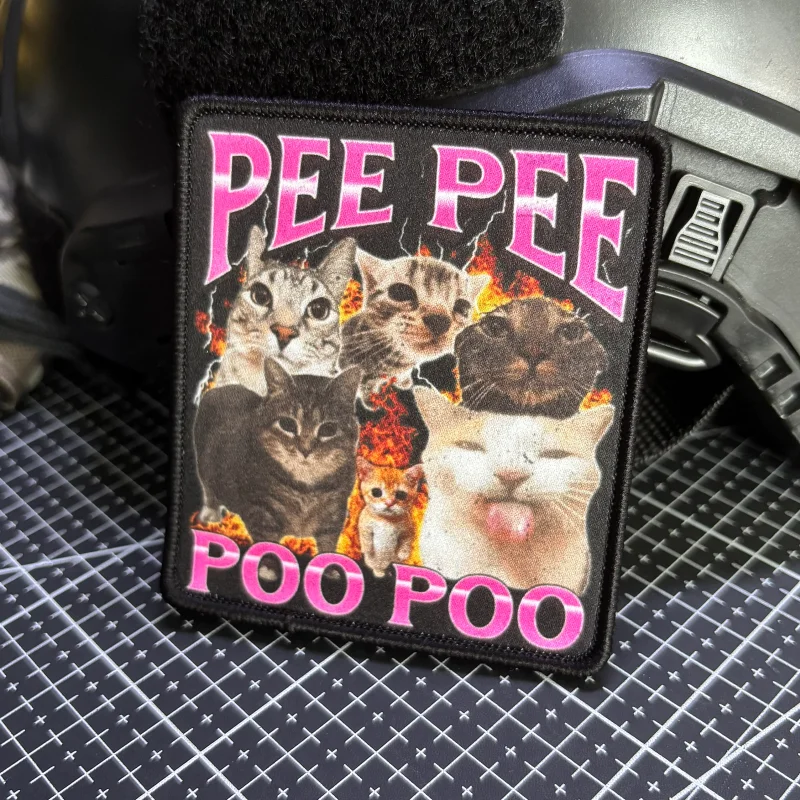 Parche velcro gato peculiar estilo táctico para chaleco y mochila - imagen 5