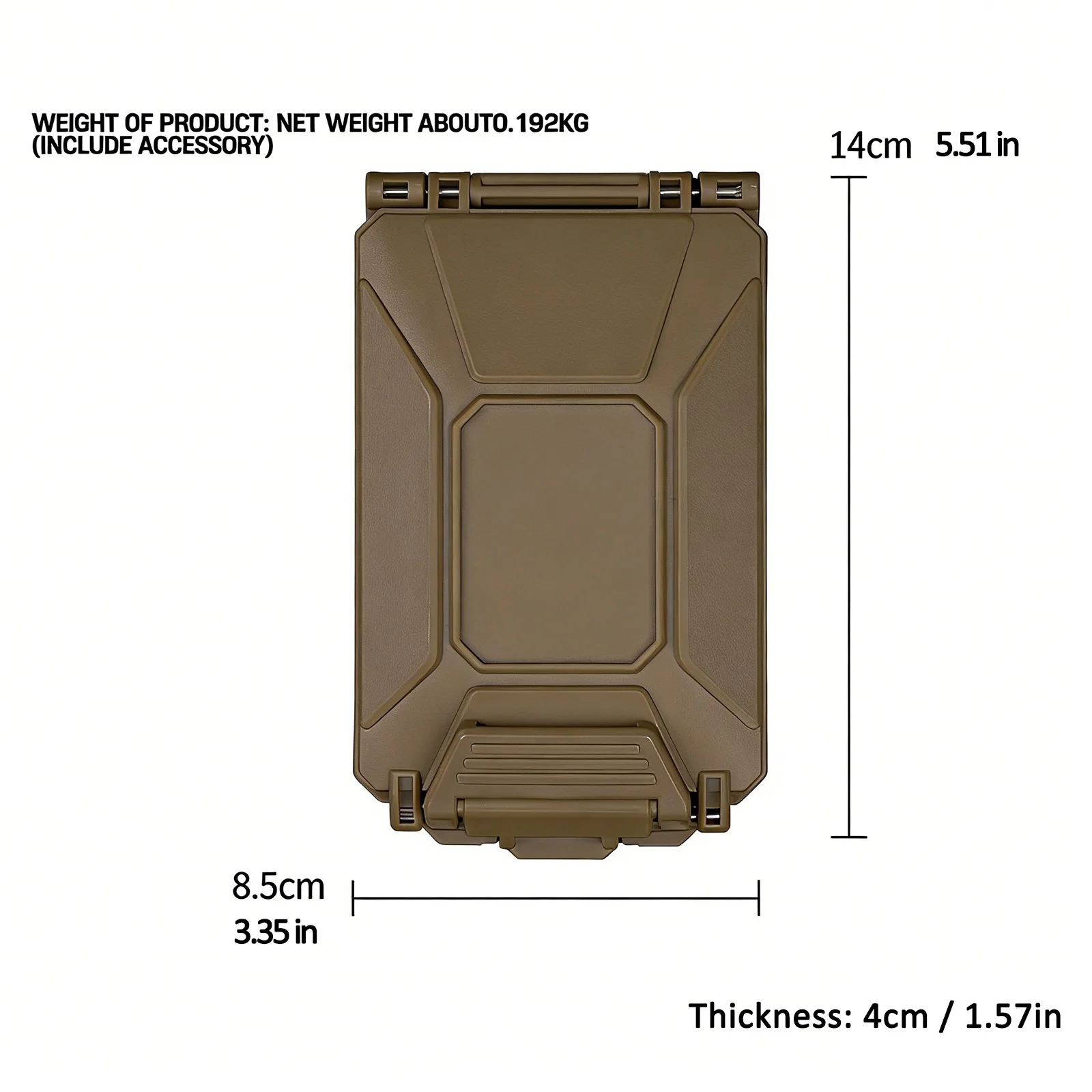 Porta baterías táctico listo para transportar