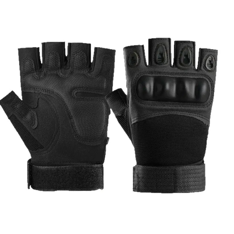 Guantes tácticos sin dedos antideslizantes transpirables tiro y Airsoft - imagen 5