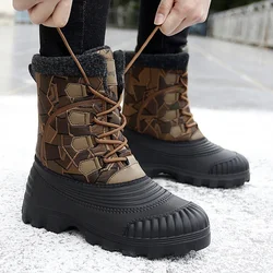 Botas de caza impermeables camuflaje ripstop térmicas hombre