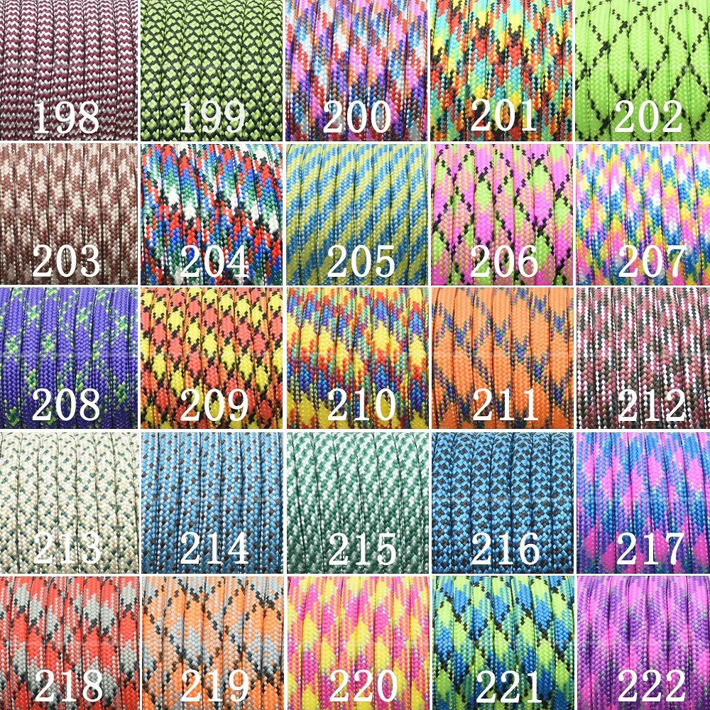 Paracord 550 Mil Spec – Cordón paracaídas 7 hebras táctico