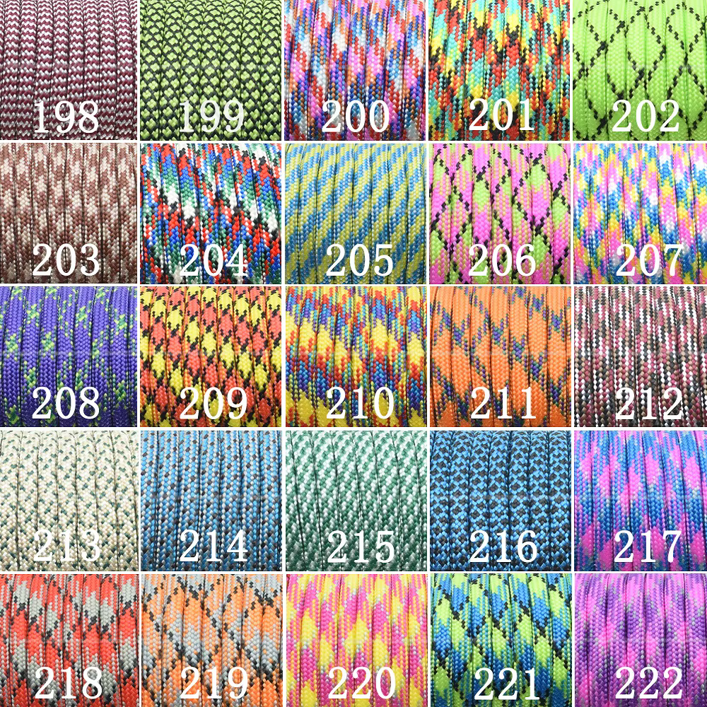 Paracord 550 Mil Spec – Cordón paracaídas 7 hebras táctico