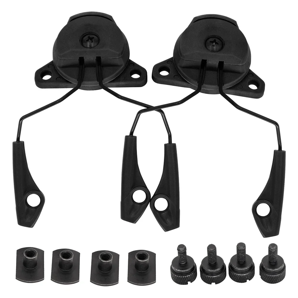 EXFI Soporte táctico auriculares orejeras para riel casco tiro