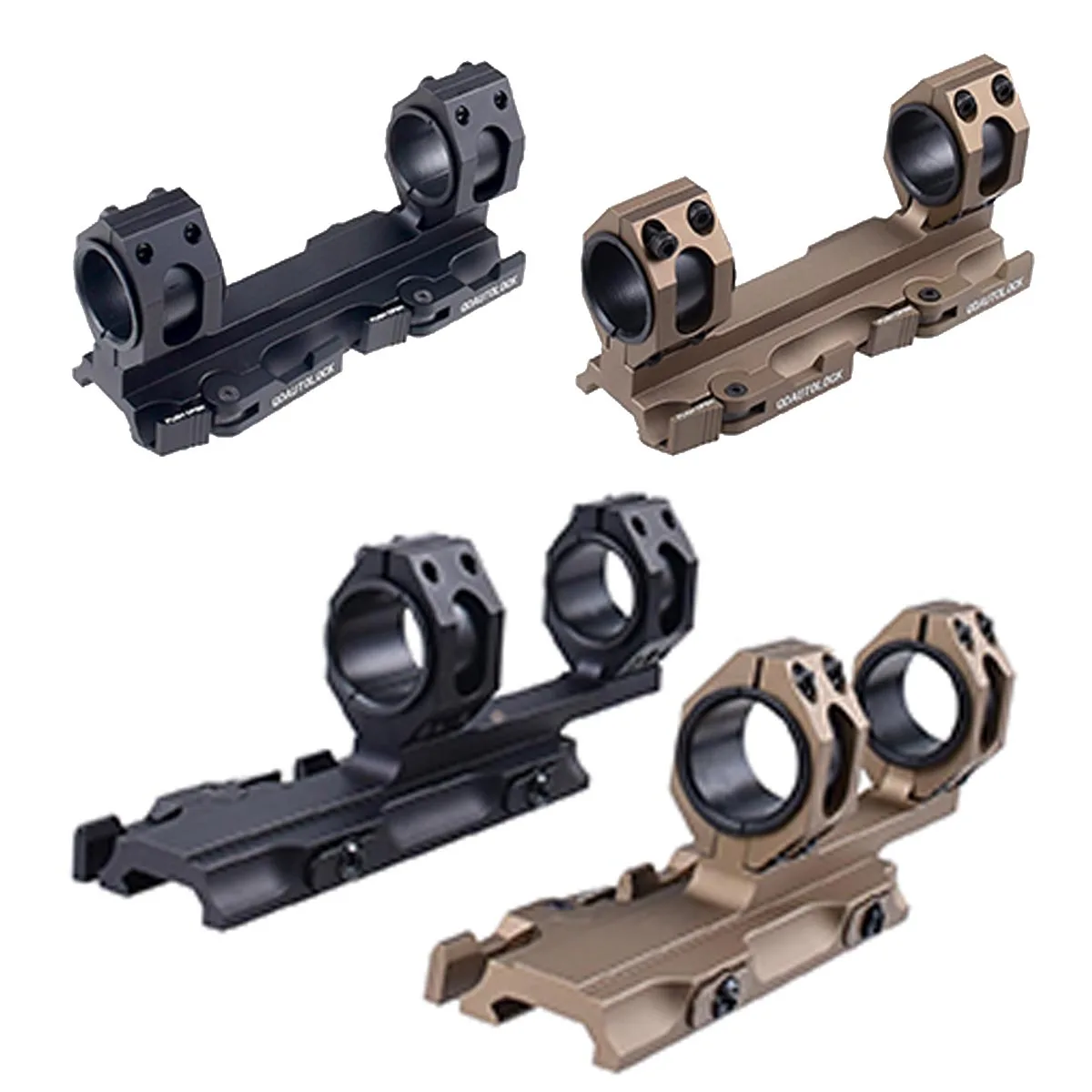Anillas QD para visor 25,4/30 mm con montaje Picatinny - imagen 2
