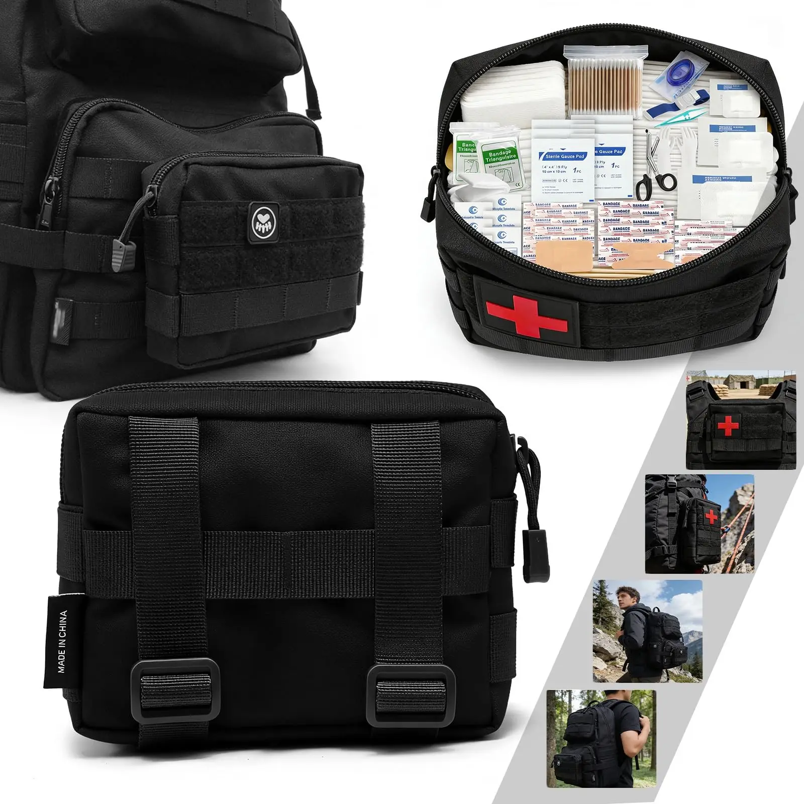 IFAK kit primeros auxilios táctico MOLLE trauma de emergencia - imagen 2