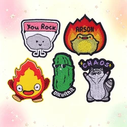 Parches termoadhesivos bordados animales, gatos y patos para ropa
