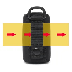 Bolsa táctica MOLLE de cintura impermeable para llaves