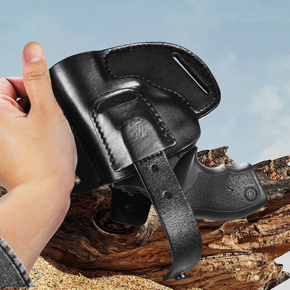 Funda de cuero para revólver S&W J-Frame y Ruger LCR .38 Special - imagen 3