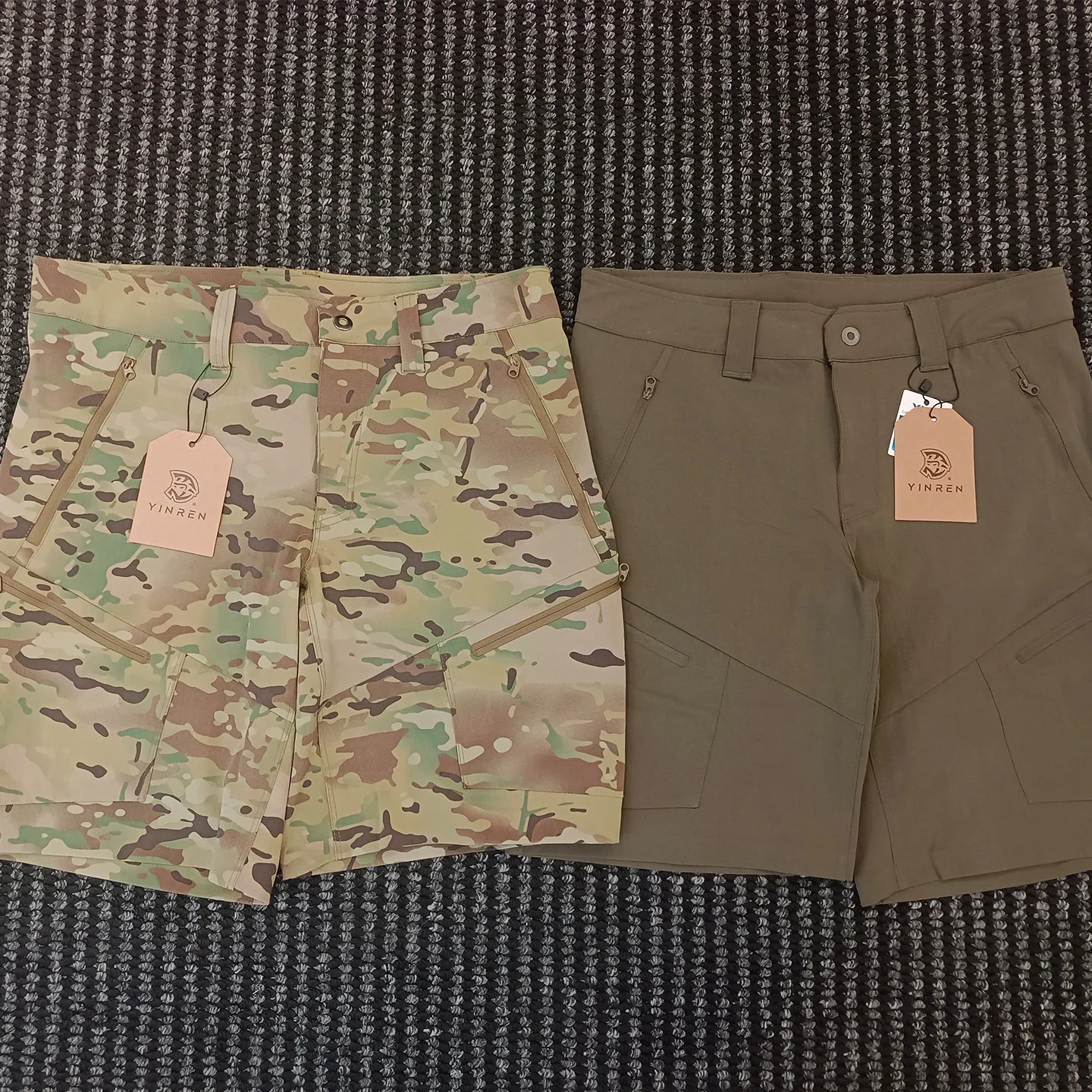 Tom pantalones cortos tácticos elásticos camuflaje cáscara naranja - imagen 4
