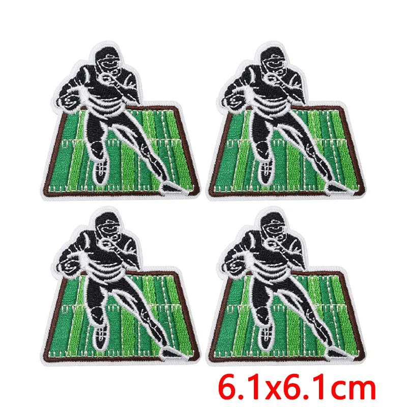 Parche bordado termoadhesivo fútbol americano amor casco lazo - imagen 5