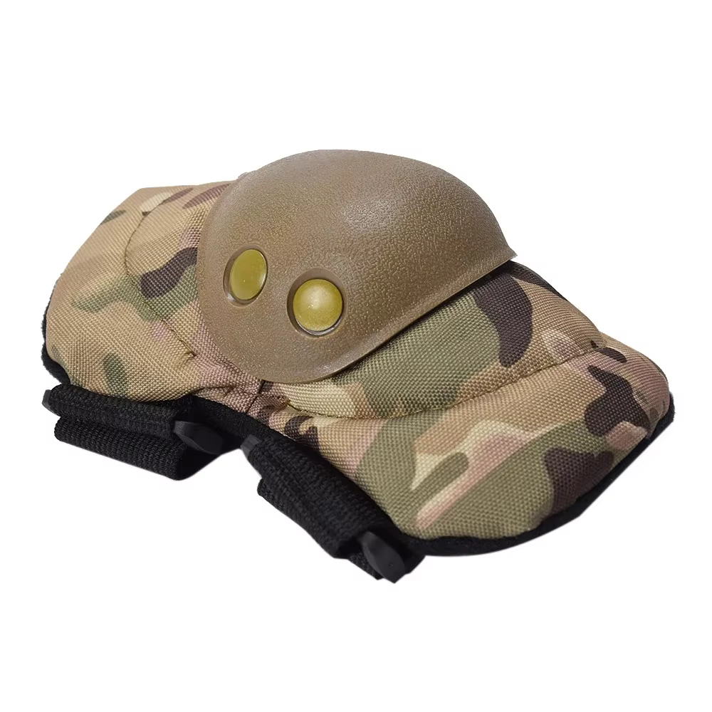 Rodillera táctica camuflaje MOLLE para airsoft y paintball - imagen 4