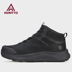 HUMTTO Botas de senderismo trekking piel vaca hombre transpirables