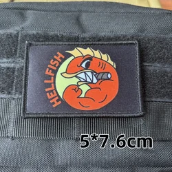 Parche táctico calavera tejido gancho y bucle para mochila