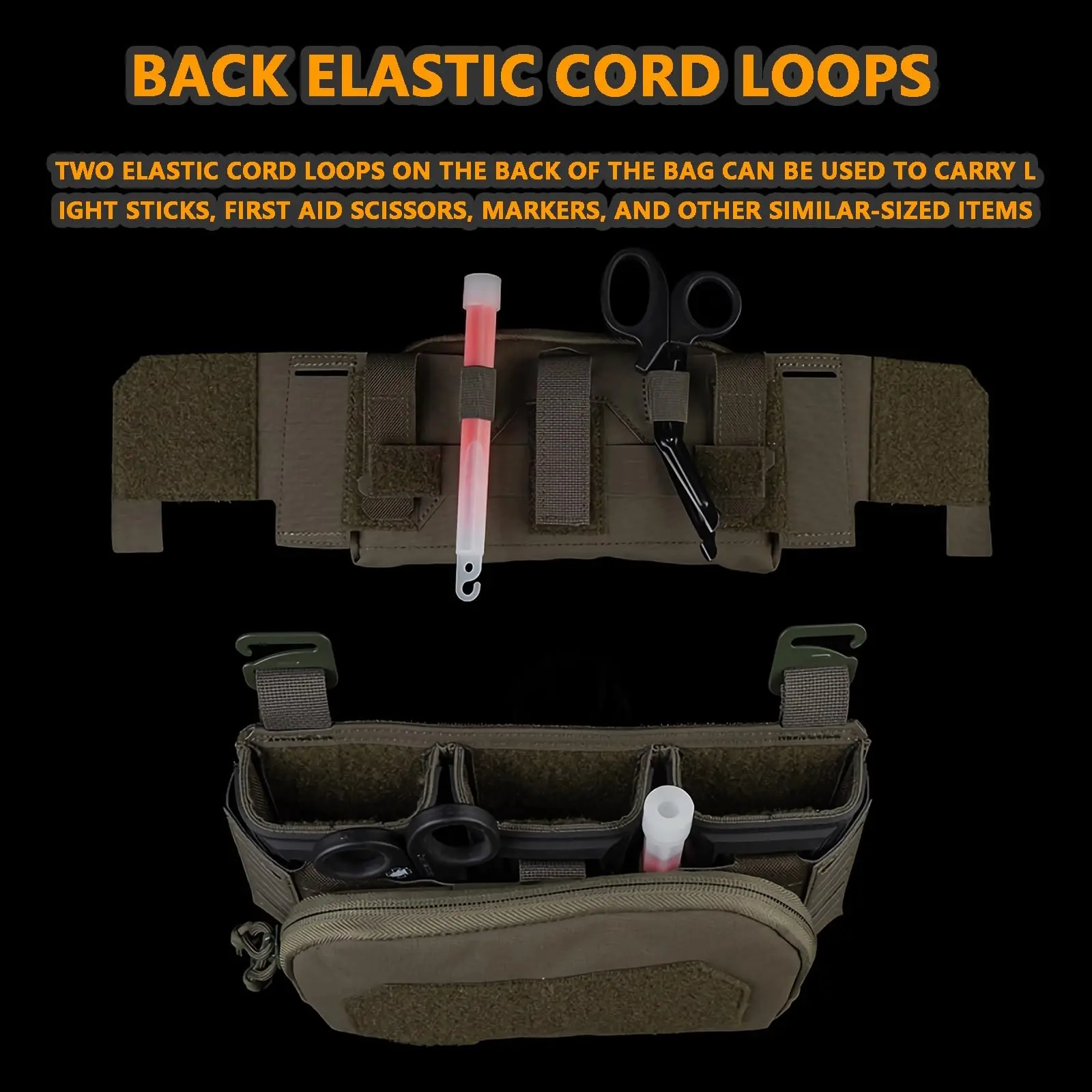 Bolsa porta cargadores triple MOLLE con subbolsillo exterior