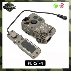 PERST-4 Linterna táctica para armas con láser verde IR de metal