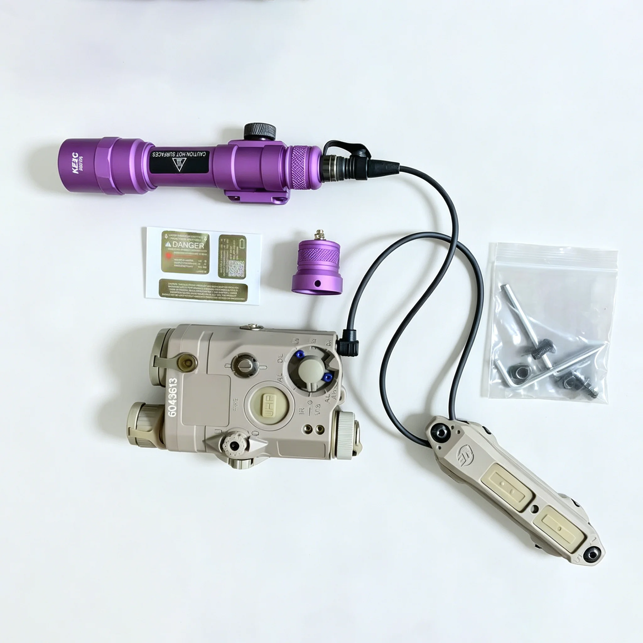 PEQ15 puntero láser rojo con interruptor doble control táctico - imagen 5