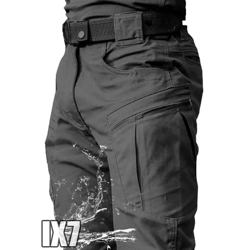 Pantalones cargo tácticos militares impermeables hombre