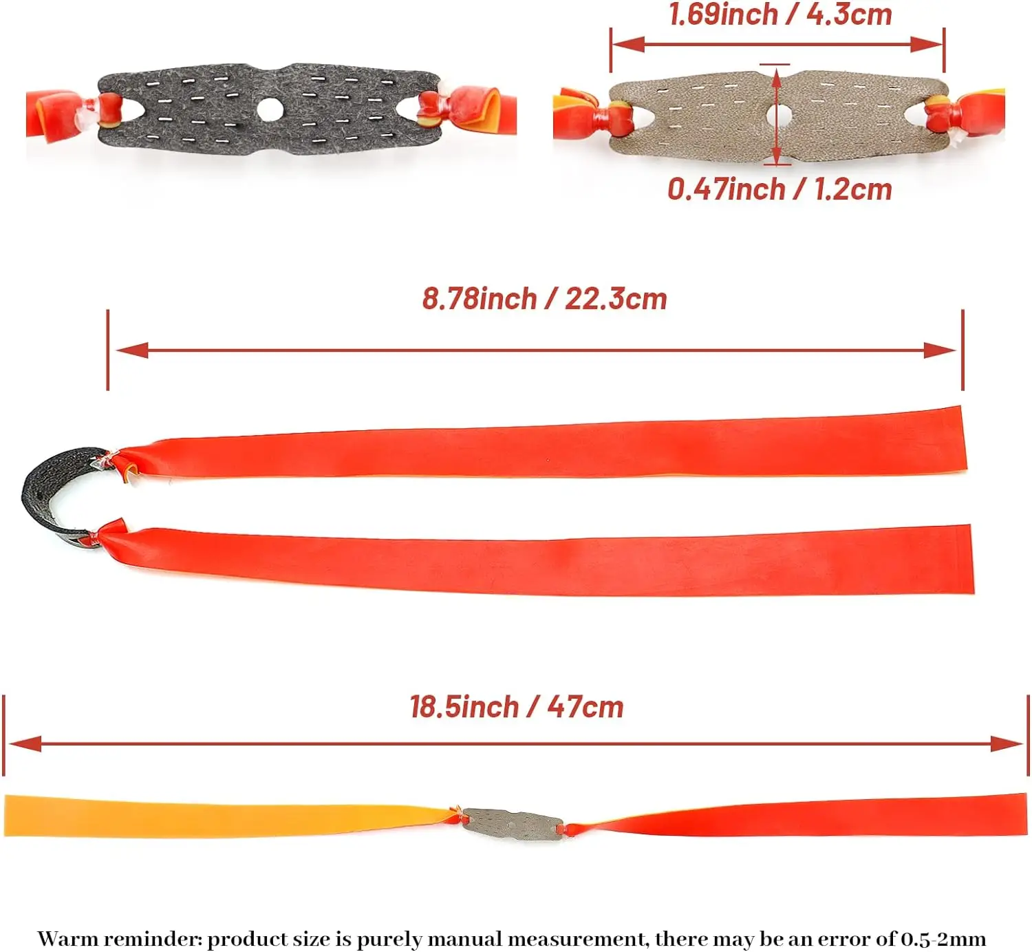 Bandas tirachinas 1 mm – Repuesto profesional outdoor - imagen 4