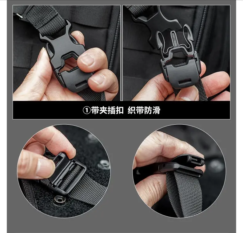 Correas preparadas para sujetar en rutas outdoor