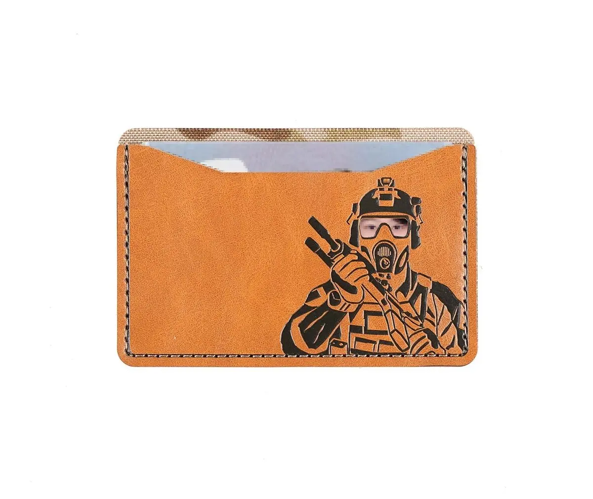 Porta tarjetas y funda táctica con patrón personalizado
