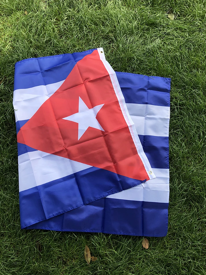 SKY Bandera de Cuba poliéster colgante decorativa exterior resistente - imagen 4