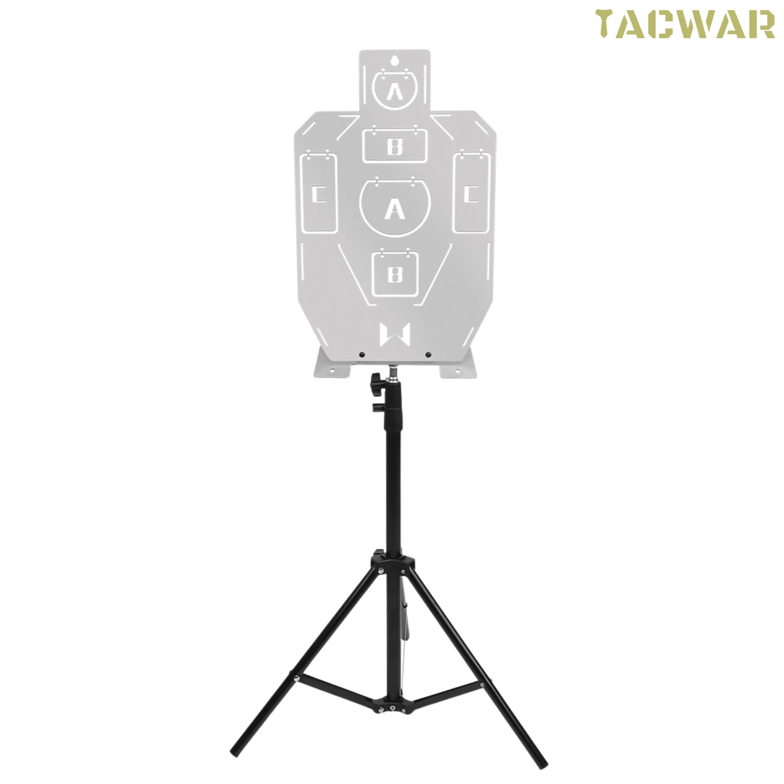 Objetivo de entrenamiento metálico trípode acero inox 304 para IPSC - imagen 2