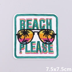 Parche termoadhesivo playa verano letras infantiles para planchar