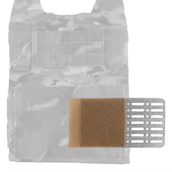 Panel lateral MOLLE expandible universal para portaplacas táctico