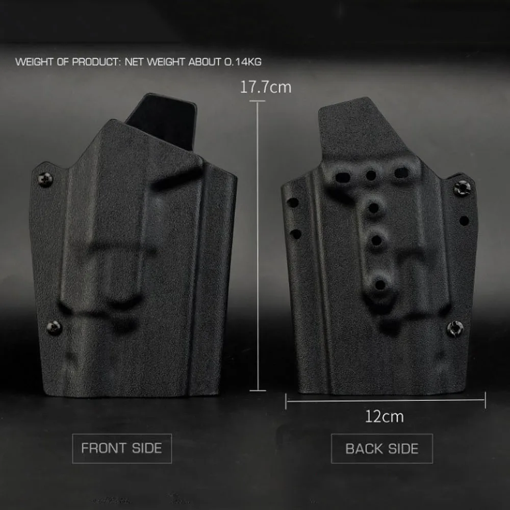 Funda táctica Kydex para Glock 34 con linterna de liberación rápida - imagen 5