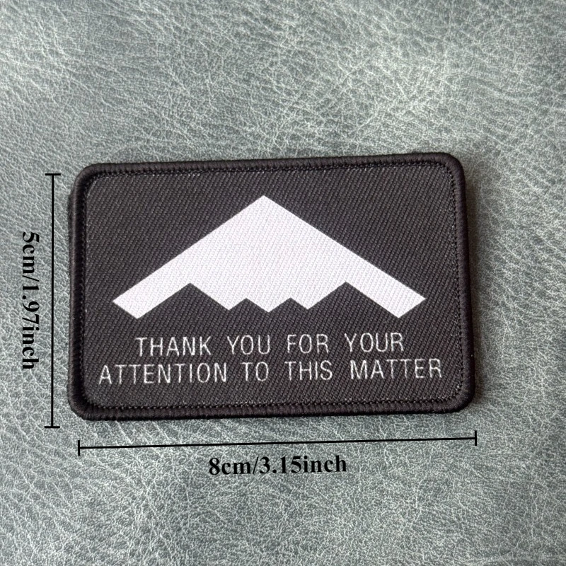 Parche táctico montaña Gracias por su atención – con velcro para mochila - imagen 4