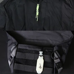Tirador de cremallera táctico luminiscente para mochila MOLLE