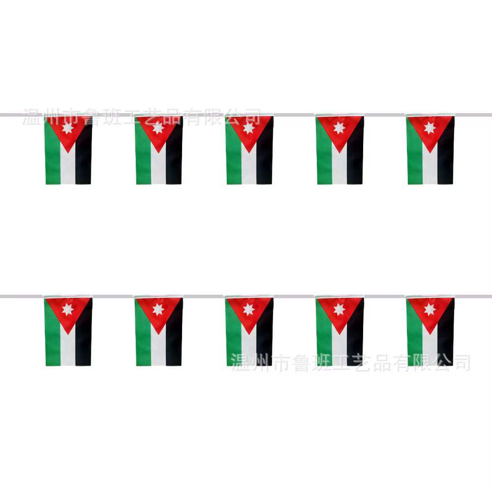 Banderines triangulares Sky Flag Jordan – Decoración para eventos y festivales - imagen 3