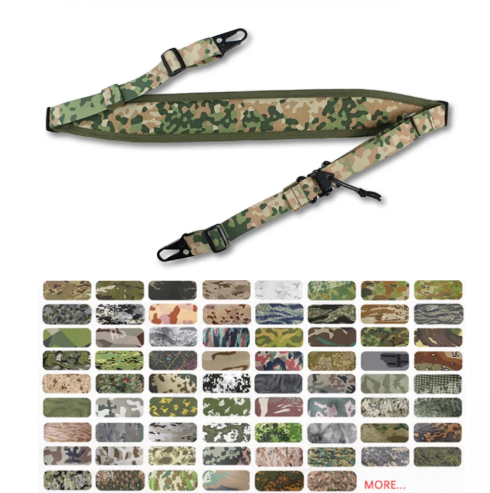 Eslinga táctica modular ajustable rápida, tiro y caza camuflaje - imagen 2