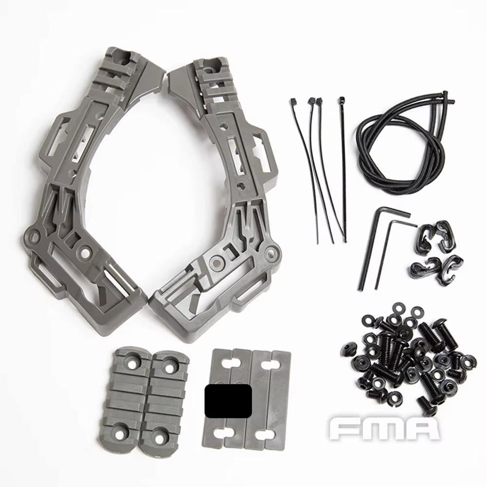 FMA EX BALLISTIC 3.0: riel guía lateral para casco táctico montaje