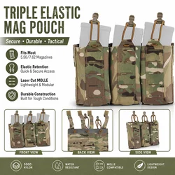 Porta cargadores táctico MOLLE flexible para AR de caza