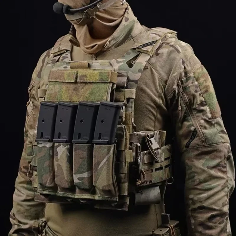 Portacargadores elástico MOLLE para chaleco de caza ligero MP5/MP7 - imagen 3