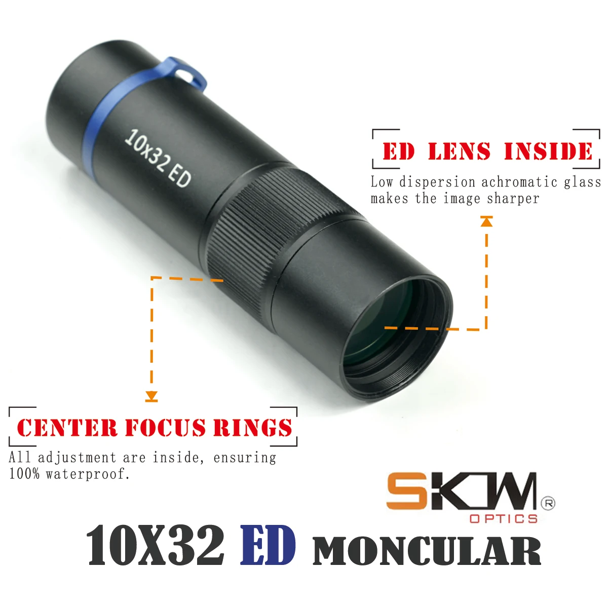 SKWOPTICS Telescopio monocular compacto ED para observación outdoor - imagen 5