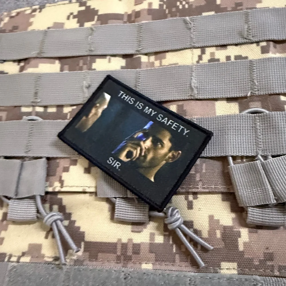 Parche táctico seguridad militar gancho y bucle para ropa mochila - imagen 3