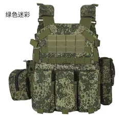 Chaleco táctico camuflaje ligero con bolsa y protección antipunzadas